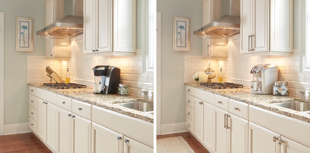 Changing outdated hardware is an easy way to upgrade your kitchen. Here